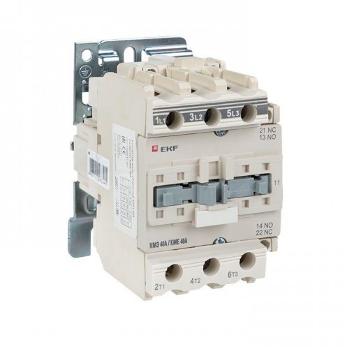 Контактор КМЭ 40А кат. 195.5-253В AC 1НО+1НЗ EKF ctr-s-40-220