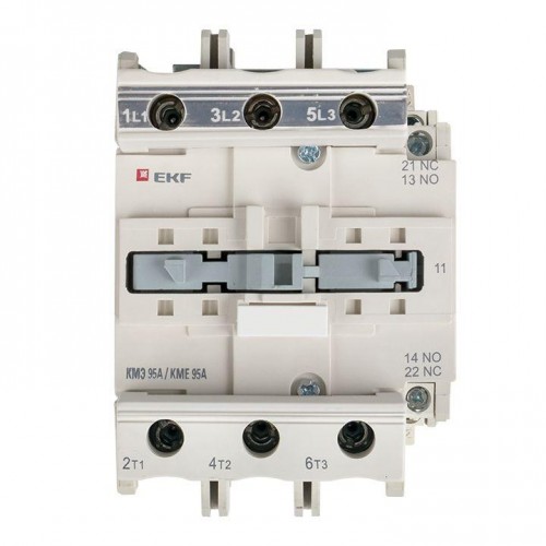 Контактор КМЭ 95А кат. 220В AC 1НО+1НЗ EKF ctr-s-95-220