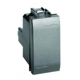 Переключатель 1-кл. 1мод. Brava 16А IP20 черн. DKC 77011N