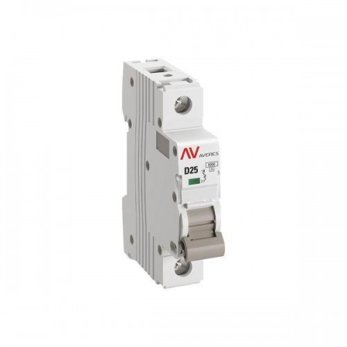 Выключатель автоматический модульный 1п D 25А 6кА AV-6 AVERES EKF mcb6-1-25D-av