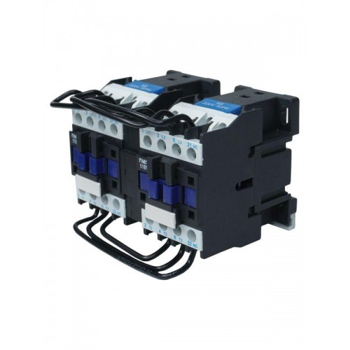 Пускатель магнитный ПМЛ-1501 10А 220В/50Гц 2НЗ IP00 реверсивный без реле Электротехник ET515394