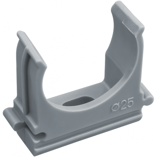 Держатель для труб (клипса) d25мм 61 230 NCR-T-25-B100 с защелкой (уп.100шт) NAVIGATOR 61230