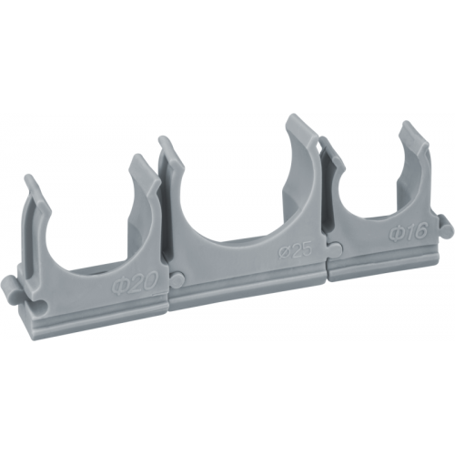 Держатель для труб (клипса) d25мм 61 230 NCR-T-25-B100 с защелкой (уп.100шт) NAVIGATOR 61230