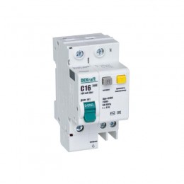 Выключатель автоматический дифференциального тока 2п (1P+N) C 16А 100мА тип AC ДИФ-101 со встроен. защит. от сверхтоков DEKraft 15202DEK