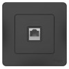 Розетка компьютерная 1-м СП Blanca RJ45 кат.5E антрацит SE BLNIS045006
