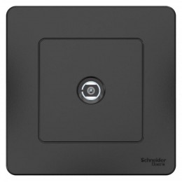 Розетка телевизионная TV 1-м СП Blanca коннектор антрацит SE BLNTS000016