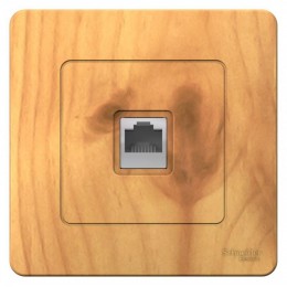 Розетка компьютерная 1-м СП Blanca RJ45 кат.5E ясень SE BLNIS045005