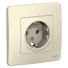 Розетка 1-м СП Blanca 16А IP20 250В с заземл. без защ. шторок молоч. SE BLNRS001012