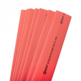 Трубка термоусадочная ТУТ нг 30/15 красн. 1м (уп.25м) PROxima EKF tut-30-r-1m