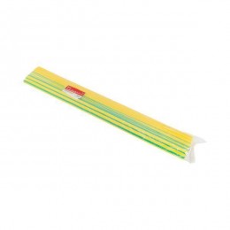 Трубка термоусадочная ТУТ нг 30/15 желт./зел. 1м (уп.25м) PROxima EKF tut-30-yg-1m