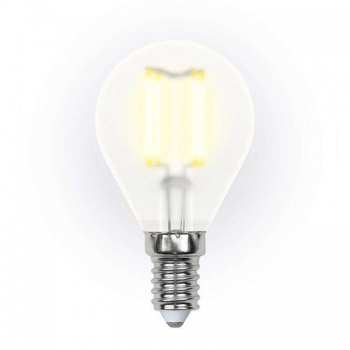 Лампа LED-G45-6W/WW/E14/FR PLS02WH Uniel UL-00000303