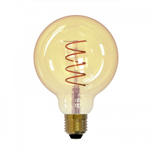 Лампа светодиодная LED-G95-4W/GOLDEN/E27/CW GLV21GO 4Вт шар 2250К тепл. бел. E27 спирал. нить Uniel UL-00001818