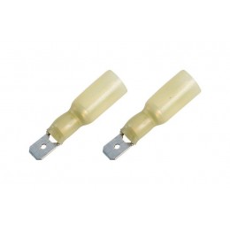 Клемма плоская изолир. термоусаживаемая (КПИт штекер - 6.35мм) 4-6кв.мм (DRS/MDD5.5-250) REXANT 08-0354