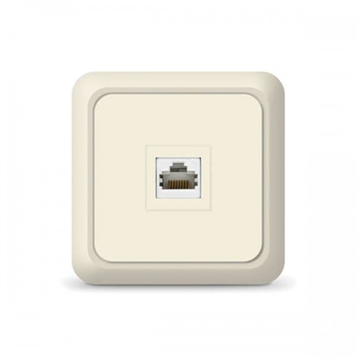 Розетка компьютерная 2-м Олимп сл. кость UNIVersal 1074