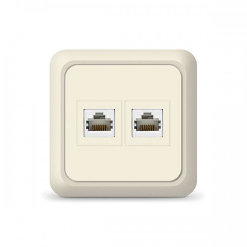 Розетка компьютерная 1-м Олимп сл. кость UNIVersal 1073