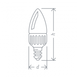 Лампа светодиодная 61 380 NLL-C37-7-230-4K-E14-FR-DIMM 7Вт свеча матовая 4000К нейтр. бел. E14 560лм 176-264В Navigator 61380