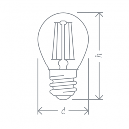Лампа светодиодная 61 343 NLL-F-G45-4-230-4K-E27 4Вт шар прозрачная 4000К нейтр. бел. E27 380лм 220-240В Navigator 61343