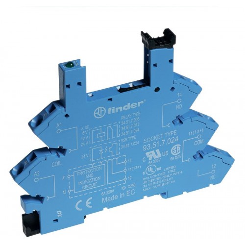 Розетка с безвинт. клеммами FINDER 93513240