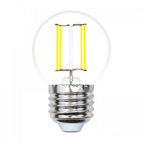 Лампа светодиодная LED-G45-5W/WW/E27/CL/MB GLM10TR форма 