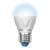 Лампа светодиодная LED-G45 7W/NW/E27 /FR PLP01WH Яркая 7Вт шар матовая 4000К нейтр. бел. E27 (упак. картон) Uniel UL-00002418