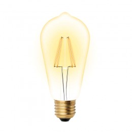 Лампа светодиодная LED-ST64-5W/GOLDEN/E27 GLV22GO Vintage форма 