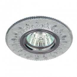 Светильник точечный DK LD9 SL/WH MR16 декор со светодиод. подсветкой прозр. ЭРА Б0028080