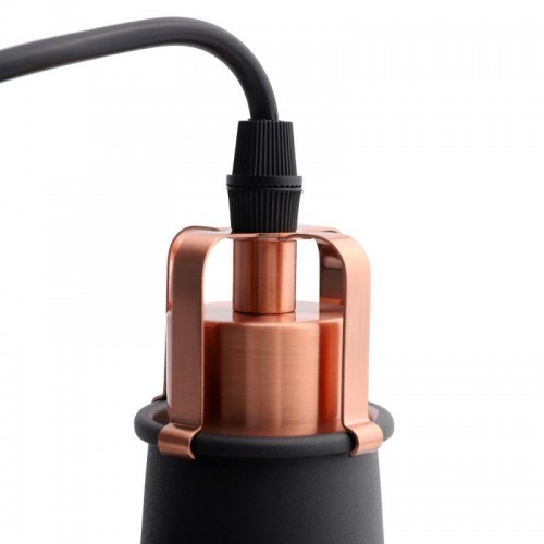 Светильник PL-425S С62 подвес. Amsterdam 1хE27 60Вт 230В черн.+медь Camelion 13023