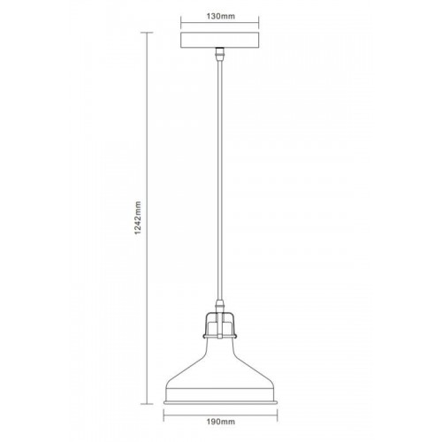 Светильник PL-425S С62 подвес. Amsterdam 1хE27 60Вт 230В черн.+медь Camelion 13023