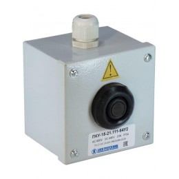 Пост кнопочный ПКУ 15-21.111 54 У2 (КЕ081/2 (1з+1р) черн. + PG-13.5) Электротехник ET008510