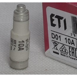 Предохранитель D 01 10А/400V ROSA 322010