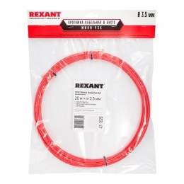 Протяжка кабельная (мини УЗК в бухте) стеклопруток d3.5мм 20м красн. Rexant 47-1020