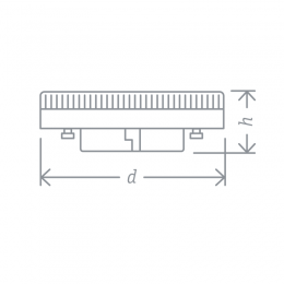 Лампа светодиодная 61 471 NLL-GX70-13-230-4K 13Вт матовая 4000К нейтр. бел. GX70 1050лм 220-240В Navigator 61471