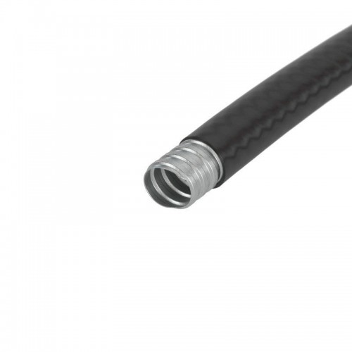 Металлорукав в ПВХ изоляции гладкой DN d20мм Dвн.20.5мм Dнар.27мм без протяжки черн. (уп.50м) DKC 6070R-22N