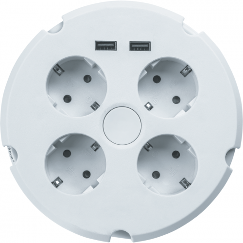 Удлинитель 4х1.5м с заземл. 16А IP20 61 456 NPE-USB02-04-150-ESC-3х1 2хUSB 2.1А 3х1 с выкл. Navigator 61456