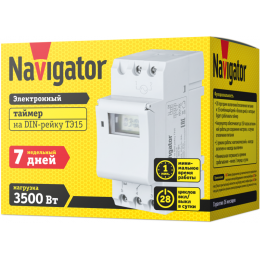 Таймер 61 559 NTR-E-D01-GR на DIN-рейку электрон. Navigator 61559