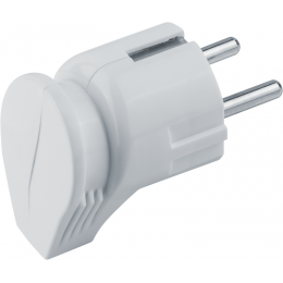 Вилка угловая 61 362 NCA-PL04-16A-E-WH с заземл. бел. Navigator 61362