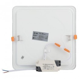 Светильник светодиодный 2-18-6K 18Вт 220В 6500К квадратный Эра Б0019839