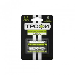 Аккумулятор AA/HR6 1500мА.ч HR6-2BL (блист.2шт) Трофи Б0019500