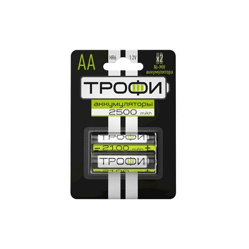 Аккумулятор AA/HR6 2500мА.ч HR6-2BL (блист.2шт) Трофи C0032101