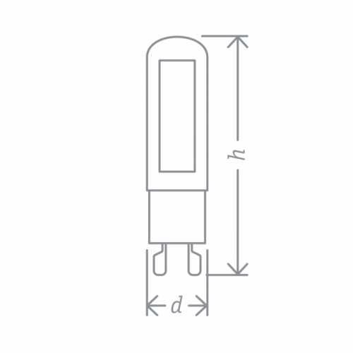 Лампа светодиодная 61 491 NLL-G-G9-5-230-3K 5Вт прозрачная 3000К тепл. бел. G9 500лм 220-240В Navigator 61491