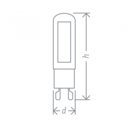 Лампа светодиодная 61 492 NLL-G-G9-5-230-4K 5Вт прозрачная 4000К нейтр. бел. G9 500лм 220-240В Navigator 61492