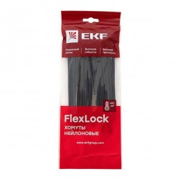 Хомут P6.6 3.6х150 FlexLock стандартный черн. (уп.100шт) PROxima EKF plc-fl-ctsb-3.6x150
