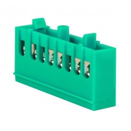 Шина нулевая PE 6х9 8 отверстий зел. изолированный корпус на DIN-рейку латунь PROxima EKF sn0-63-8-ig