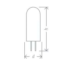 Лампа светодиодная 14 009 NLL-S-G4-2.5-230-6.5K 2.5Вт прозрачная 6500К холод. бел. G4 210лм 220-240В Navigator 14009