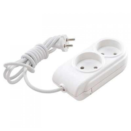 Удлинитель 2х15м без заземл. 10А IP20 защ. шторки Makel N2010091