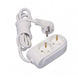 Удлинитель 2х3м с заземл. 16А IP20 ПВС 3х1.5 защ. шторки Makel N2210044