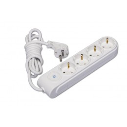 Удлинитель 4х3м с заземл. 16А IP20 ПВС 3х1.5 с выкл. защ. шторки Makel N4310044