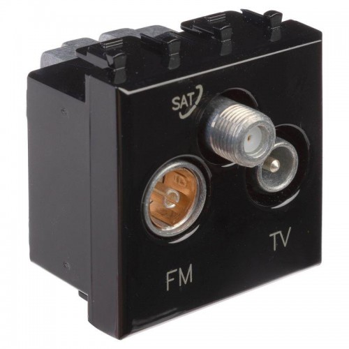 Розетка телевизионная TV/FM/SAT 2мод. 16А Avanti 