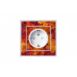 Розетка 1-м СП AtlasDesign Art 16А IP20 с заземл. защ. шторки механизм бел. SE ATN200145