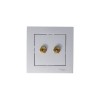 Розетка аудио 2-м AtlasDesign алюм. SE ATN000387